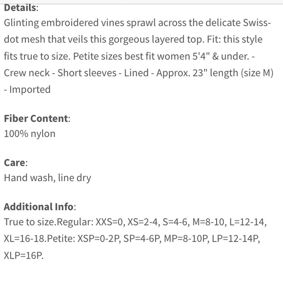 Vince Camuto Embroidered Swiss Dot Blouse - Picture 6 of 8